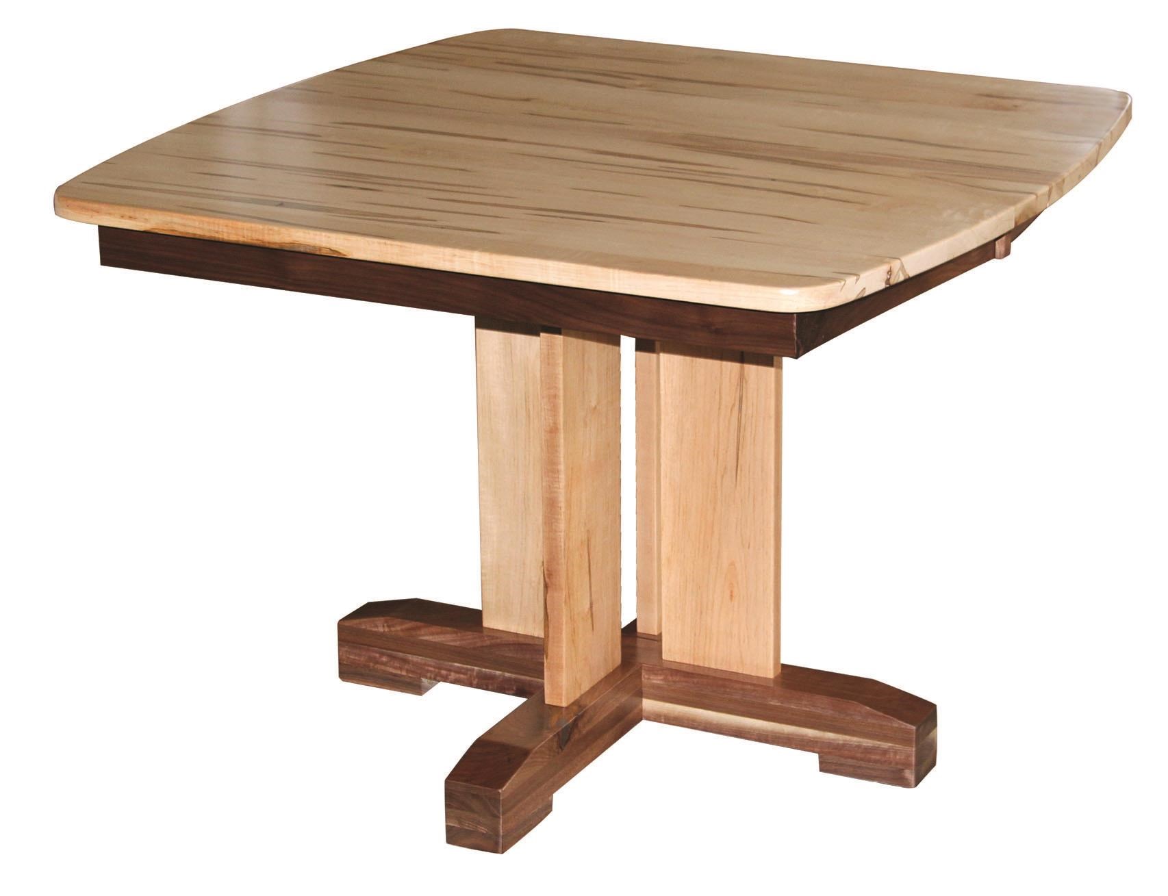 Wayside Custom Furniture Kountry Knob Raleigh Single Pedestal Table